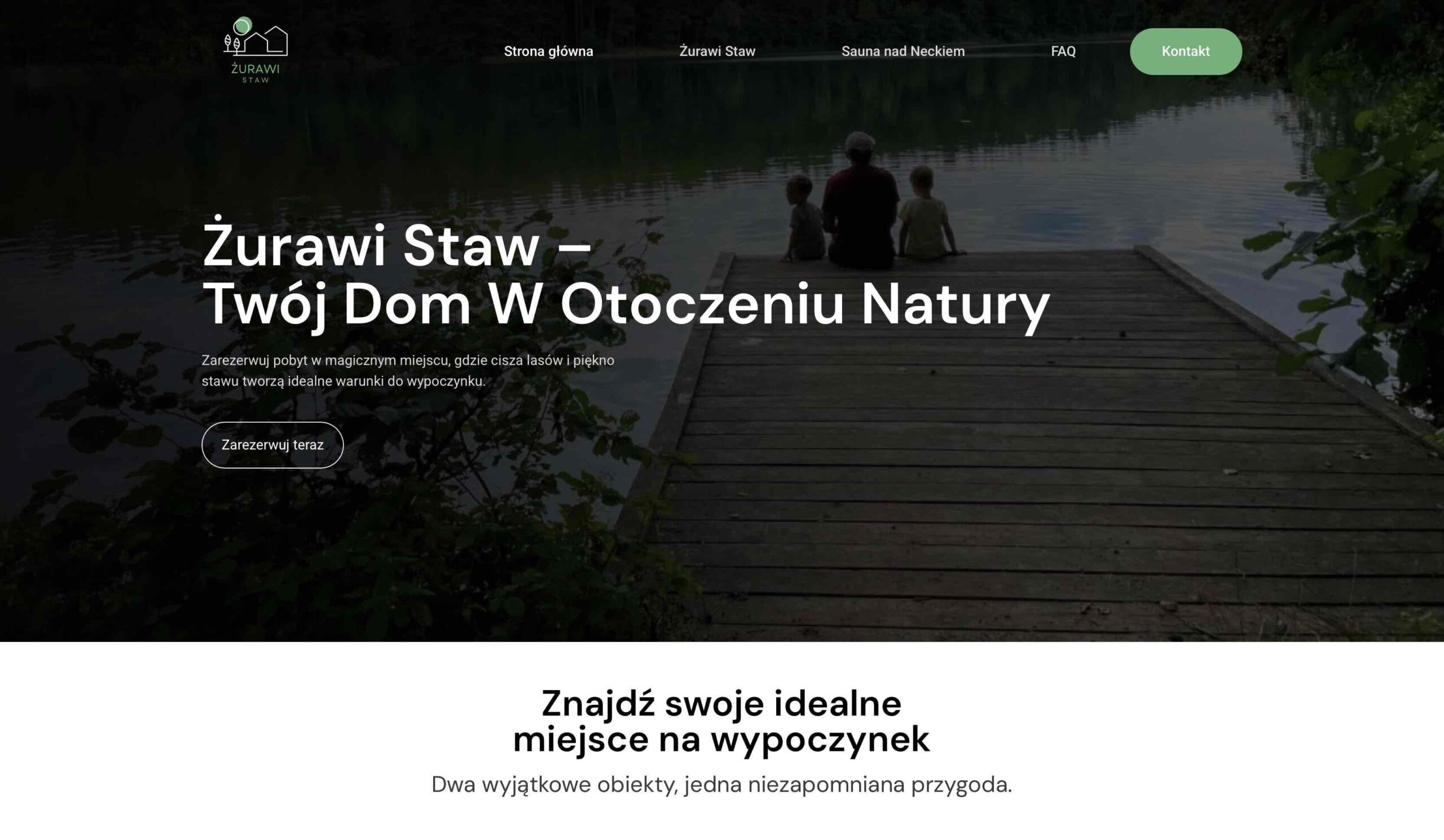 Witryna Żurawi Staw w Augustowie