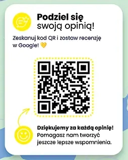 sekcja z kodem QR do opinii Google