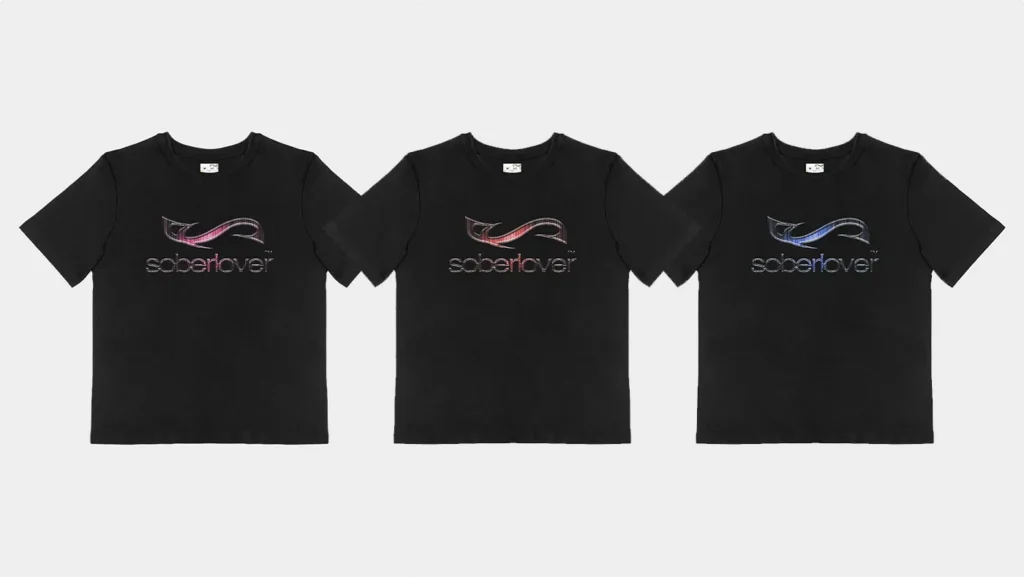 sober lover - logo i nadruki dla debiutanckiej kolekcji